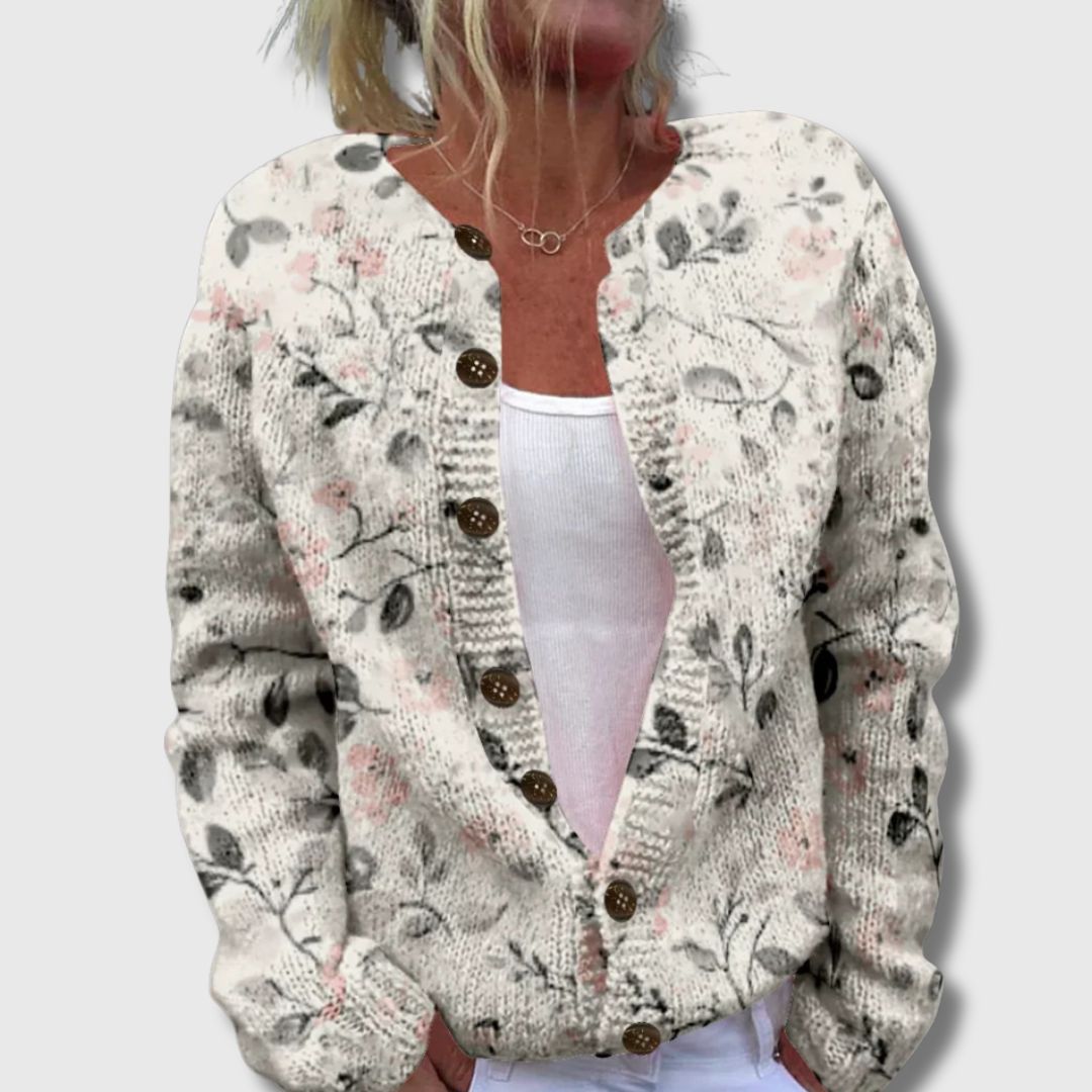 Ella – Chic Printed Cardigan