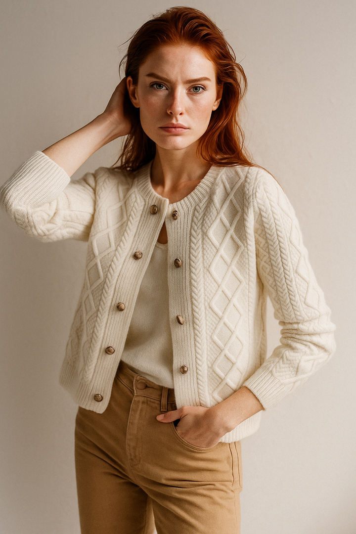 Anna - Cable Knit Cardigan