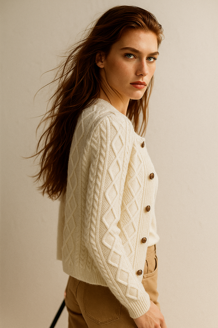 Anna - Cable Knit Cardigan