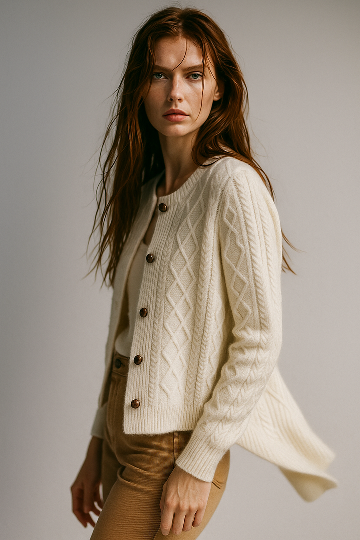 Anna - Cable Knit Cardigan
