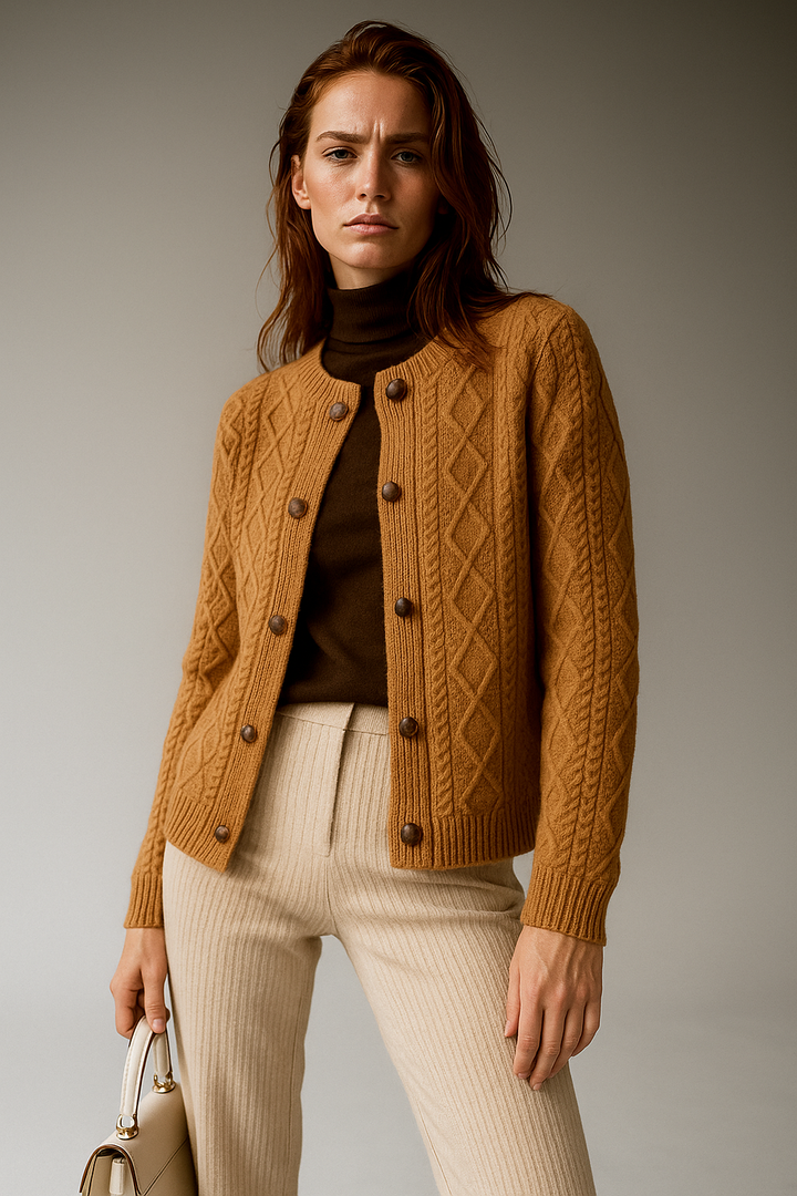 Anna - Cable Knit Cardigan