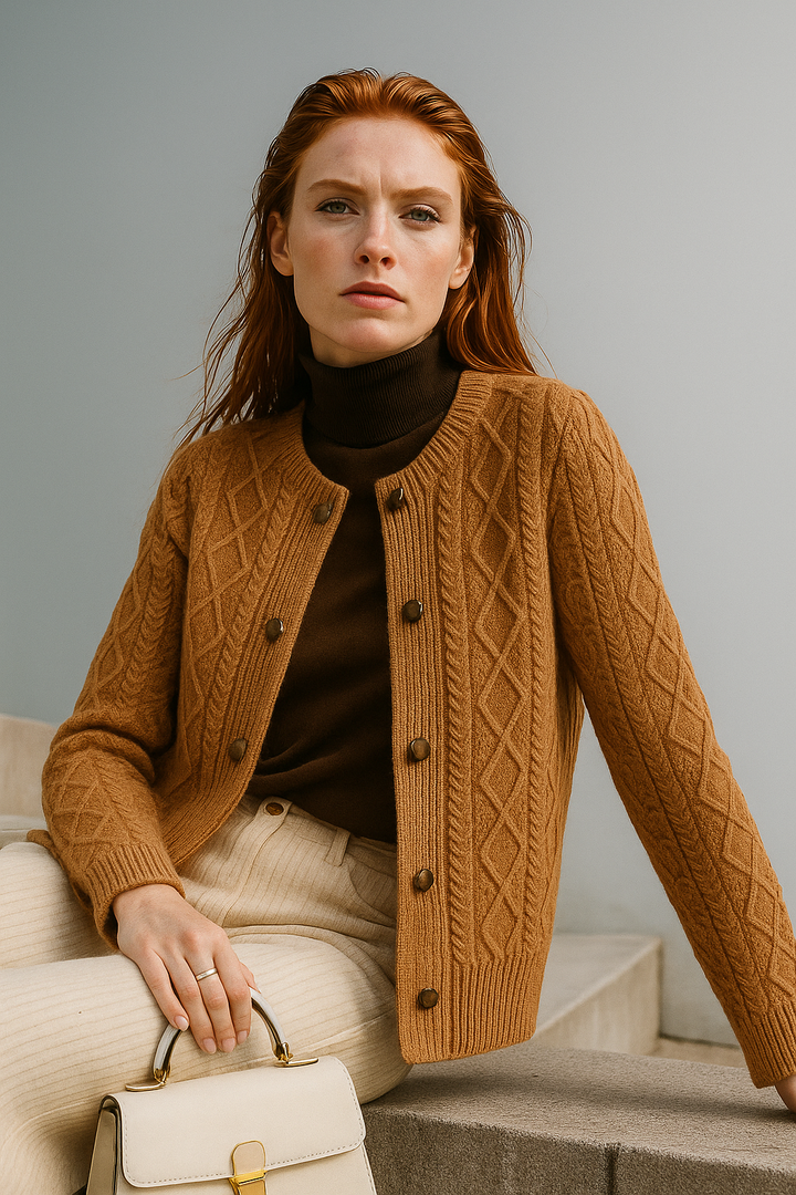 Anna - Cable Knit Cardigan