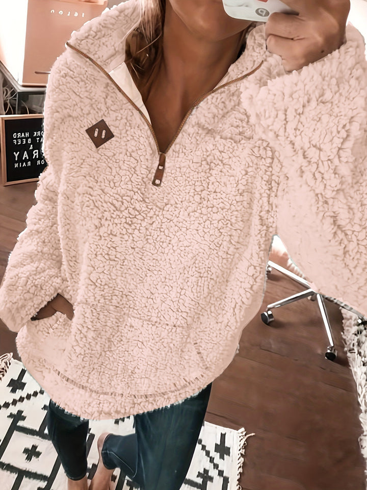 Aviana™ | Teddy Sweater with Zipper