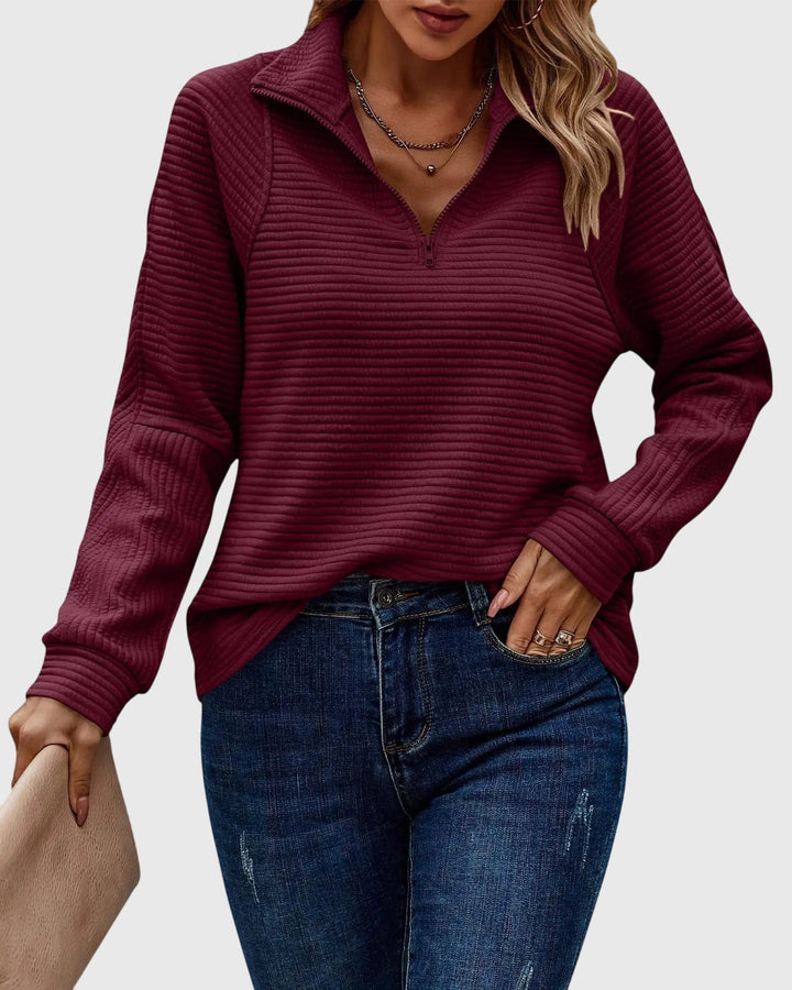 Molly - Elegant Half-Zip Sweater
