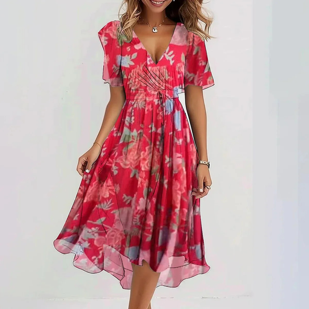 Amelia™ | Elegant Airy Dress with Tummy-Covering