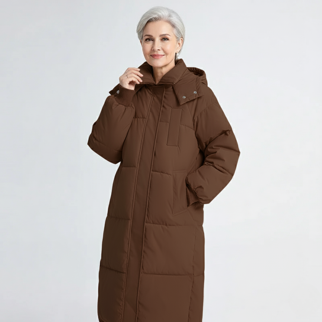 Lola - Classic Hooded Long Puffer Coat