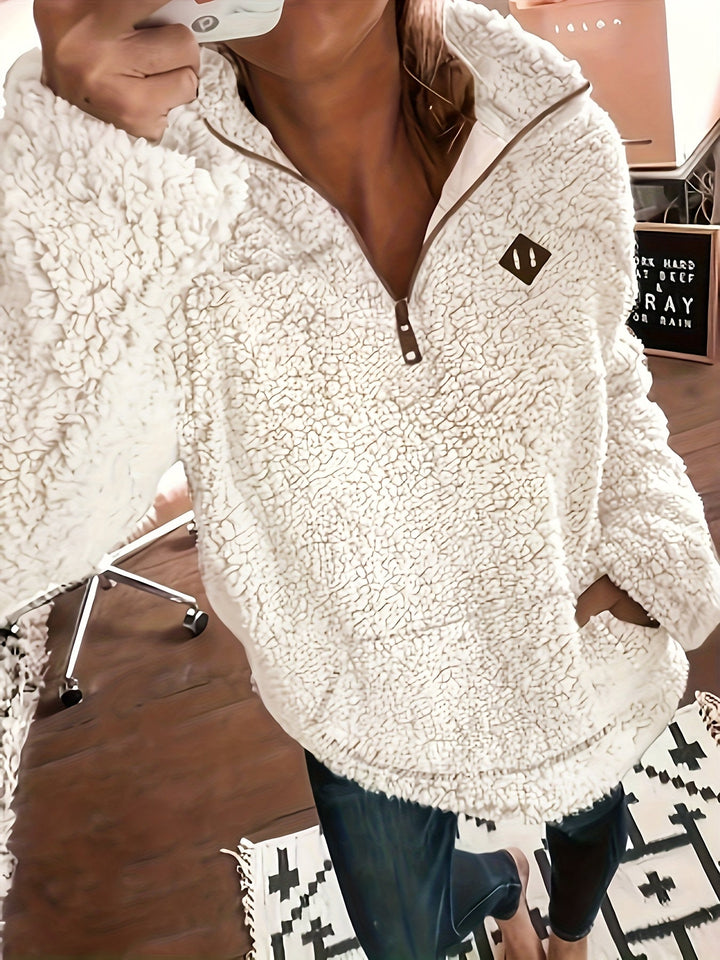 Aviana™ | Teddy Sweater with Zipper