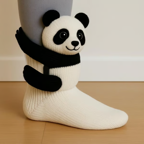 Handmade Knitted Animal Socks