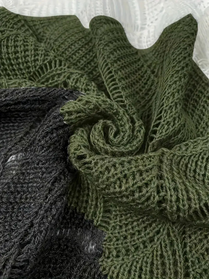 Celina - Elegant V-Neck Knitted Sweater