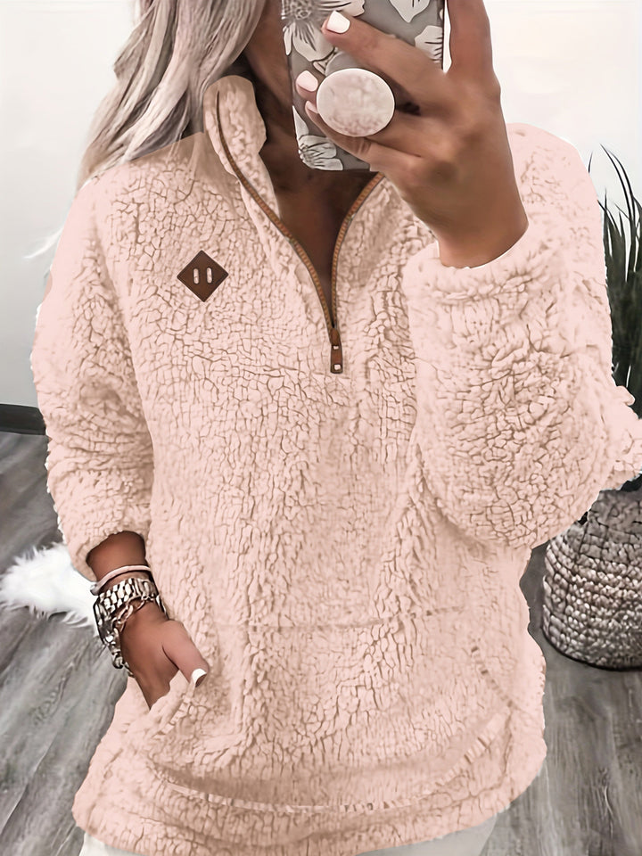 Aviana™ | Teddy Sweater with Zipper