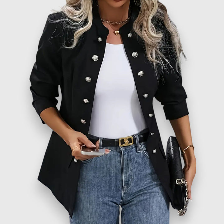 Riley – Solid Button Blazer