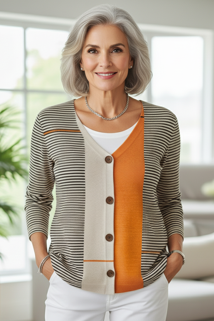 Valentina - V-Neck Button Cardigan