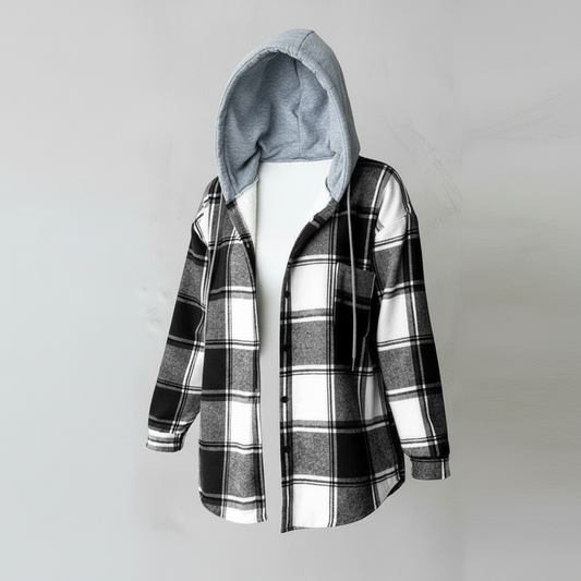 Murphy | Women's Long Checked Winter Jacket