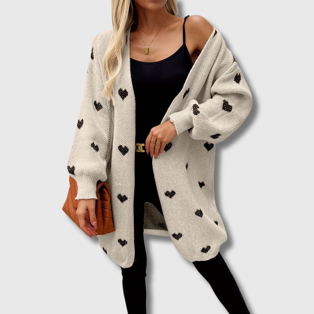 Victoria – Limited Edition Heart-Pattern Cardigan