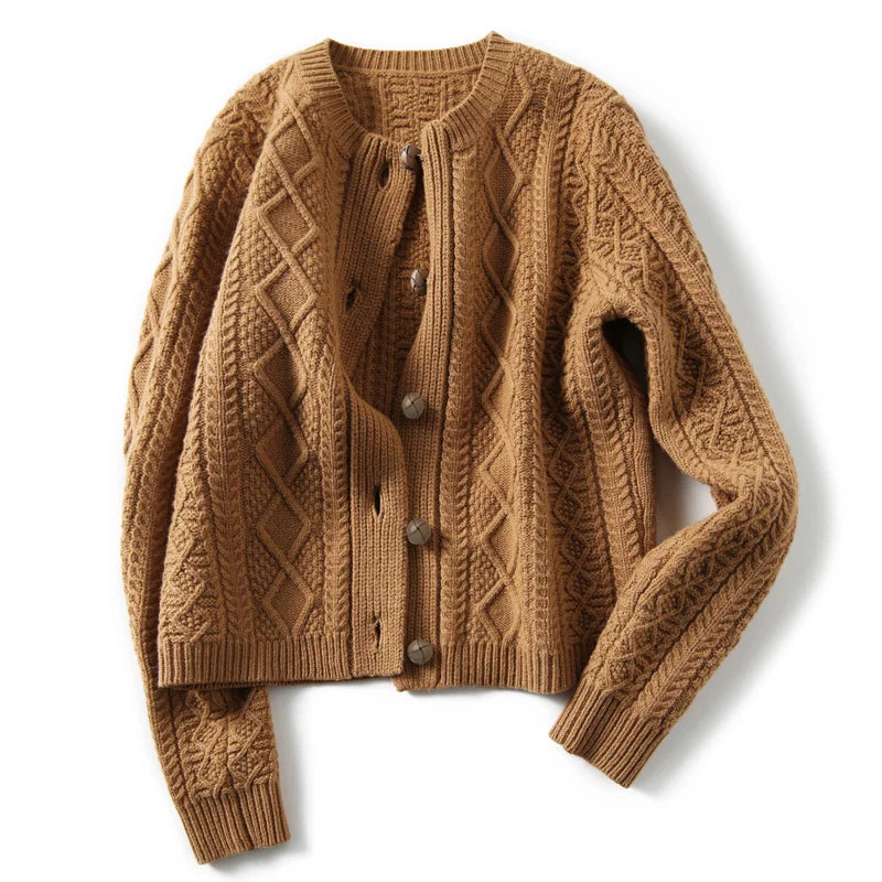 Anna - Cable Knit Cardigan