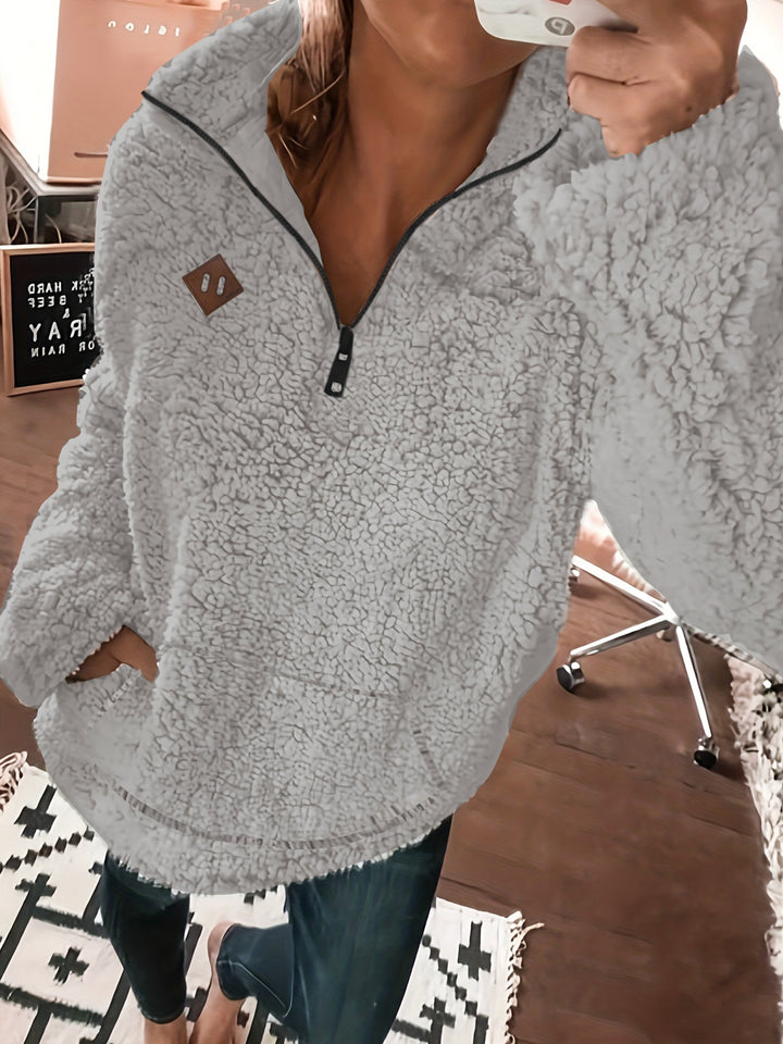 Aviana™ | Teddy Sweater with Zipper