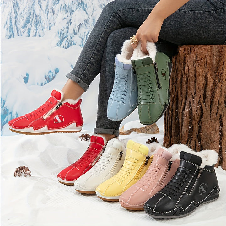Agatha - Comfortable Winter Ankle Boots with Ergonomic Support