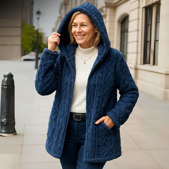 Maya - Warm Interwoven Fleece Cardigan