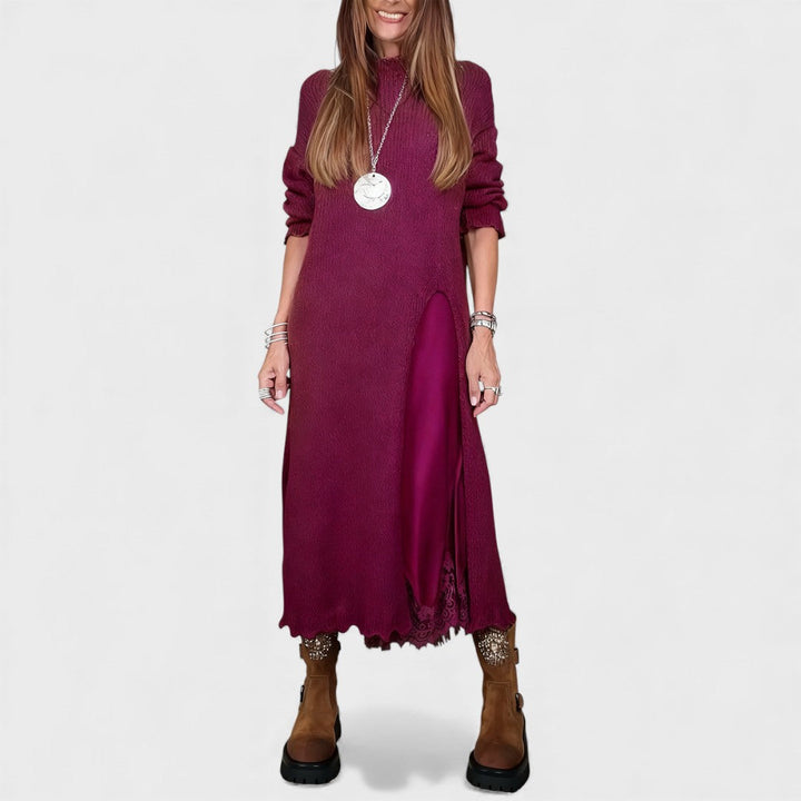 Elara - Elegant Winter Two-Piece Dress